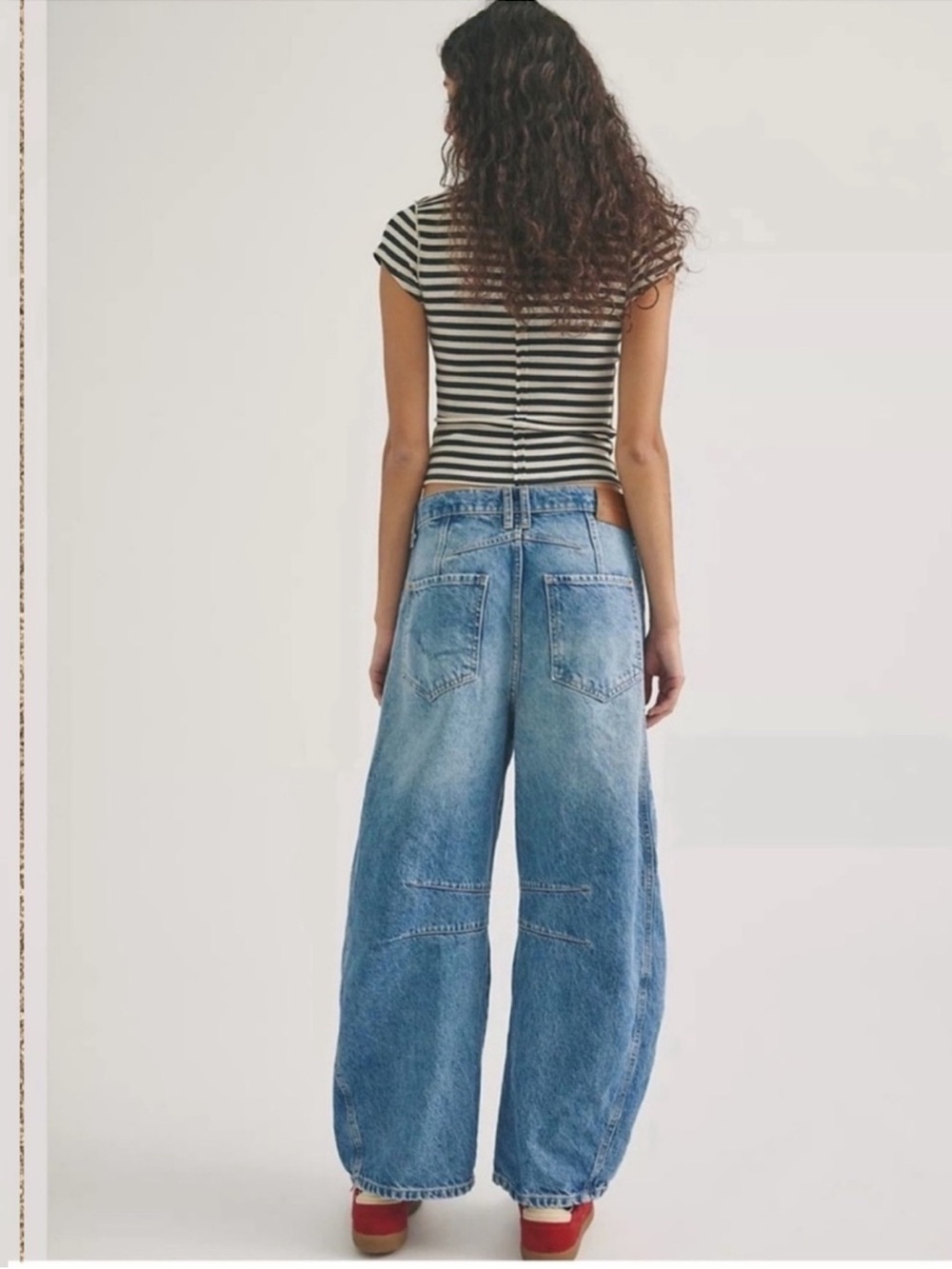 Free People Light Blue Wide Leg Jeans - Picture 2 of 3